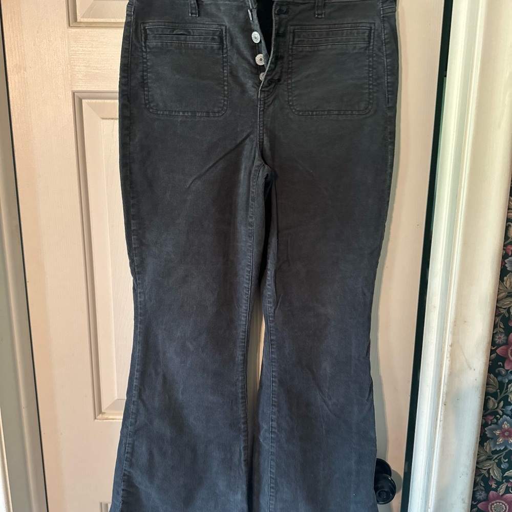 American Eagle Gray Flared Pants - image 1
